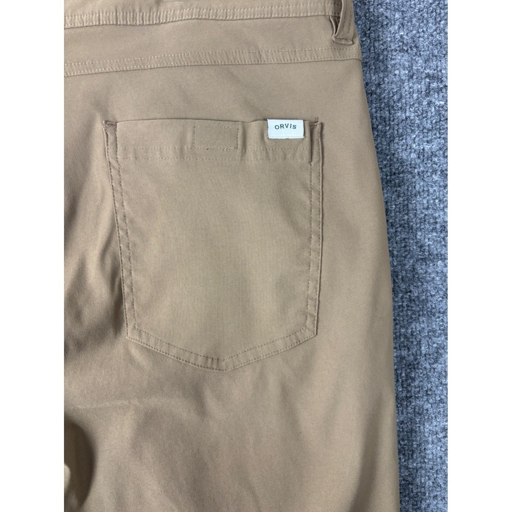 Orvis Pants Brown Size 40x30 Mens Fleece Lined Cargo Hiking Outoors Workwear - Picture 5 of 8